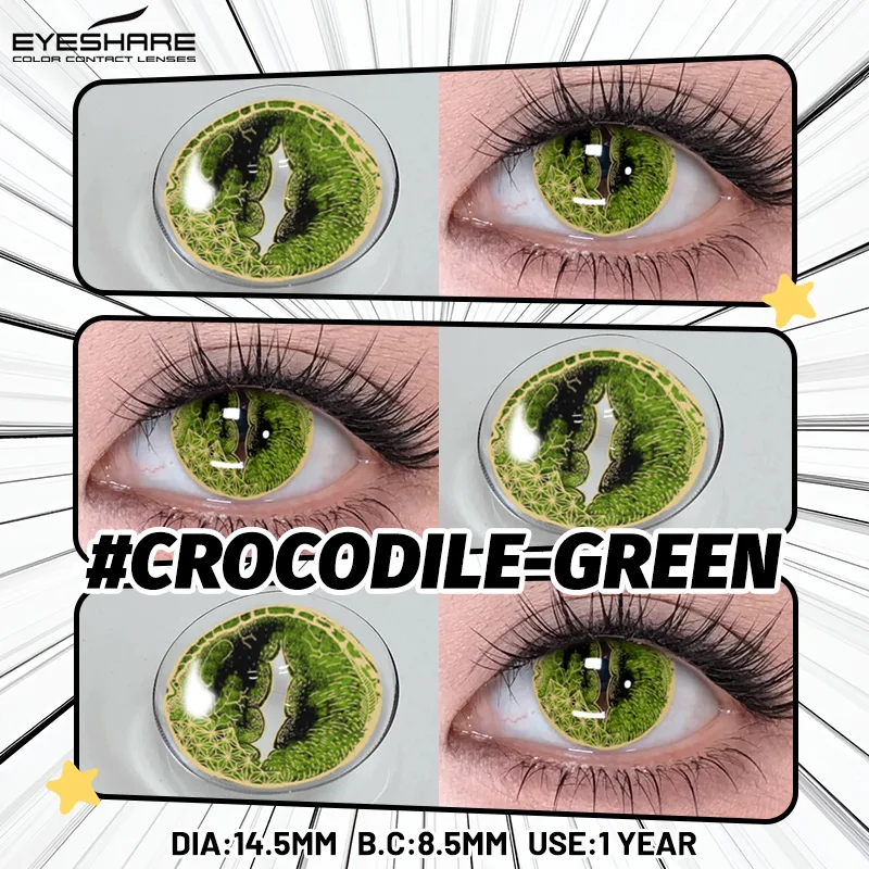 EYESHARE Anime-Zubehör Augenlinsen 1 Paar Cosplay Farbige Kontaktlinsen für Augen Verrücktes Halloween-Make-up Farbige Augenlinsen – Detail 14