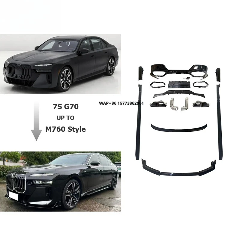 

M760 Black Knight Aero Style Body Kit for BM 7 Series G70 F12 F13 PP Car Accessories Car Lip Car Bumper Auto Tuning Parts