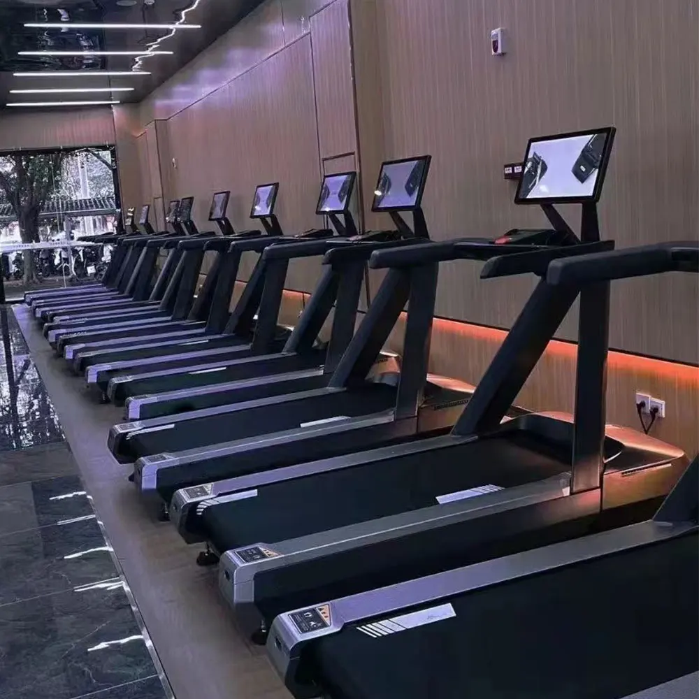 ลู่วิ่งไฟฟ้าจอ LCD ระดับไฮเอนด์สำหรับโรงแรม พร้อมอุปกรณ์ออกกำลังกายครบวงจรและโซลูชั่นสนับสนุนการฝึกคาร์ดิโอ