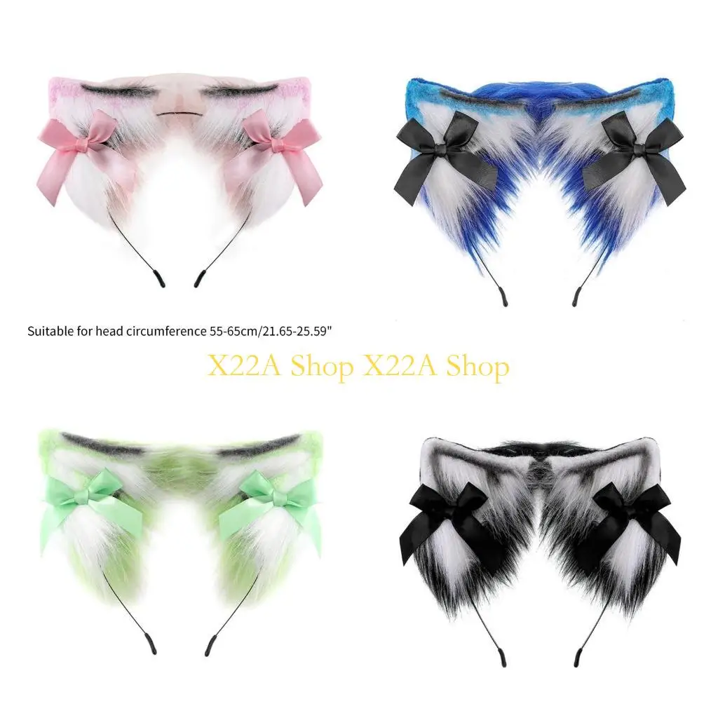 

Unique Anime Character Headband Ears Hair Hoop Plush Carnivals Party Headpiece Cosplay Party Costume Props Unisex