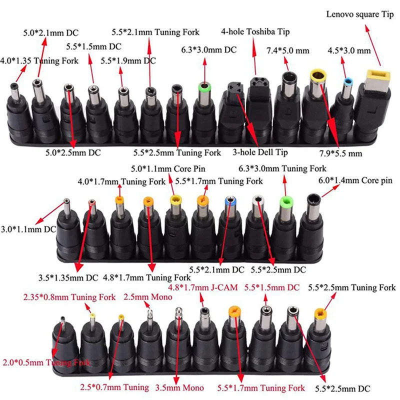 

CJSD-2X Universal 120W 34 Tips Car Home Charger Power Supply Adapter For Laptop Notebook EU Plug