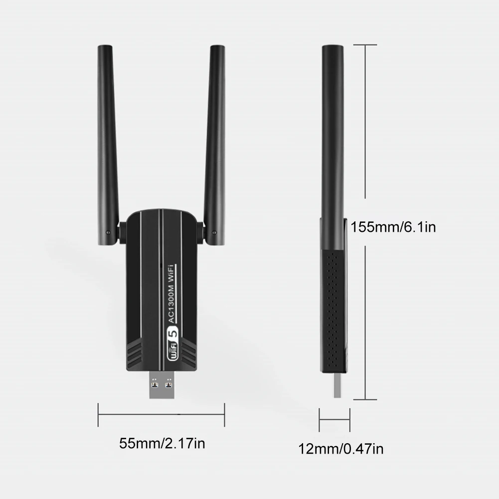Il dongle ricevitore WiFi 6 supporta Windows Vista/XP/7-11/Linux OS/OS Scheda di rete wireless gratuita per computer personale