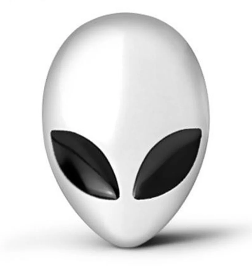 3D Car Stickers Metal Alien Side Standard Modified Alien Emblem Motorcycle Car Body Styling Car Head Cover Sticker