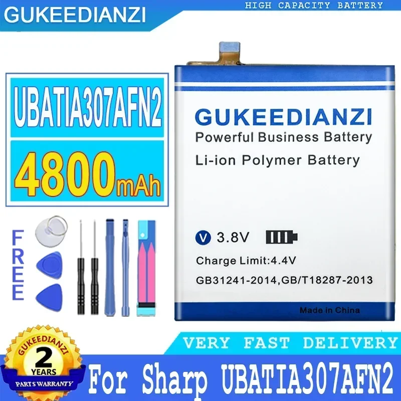 

Аккумулятор большой емкости запасные батареи для мобильного телефона 4800 мАч для смартфона Sharp UBATIA307AFN2