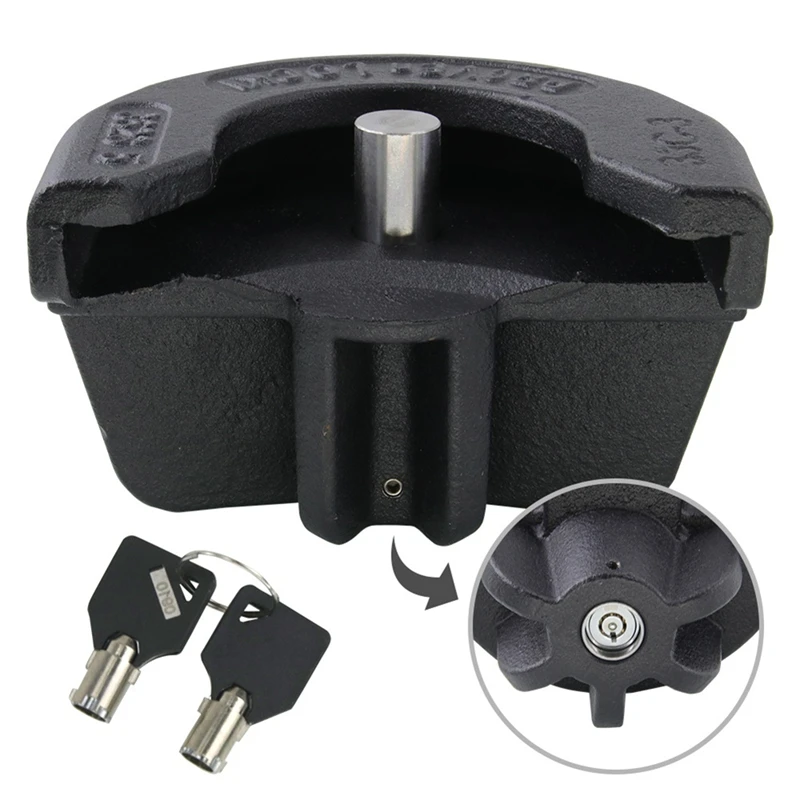 Universal Trailer Parts Trailer Coupler Hitch Lock Tow Ball Safe Security Anti-Theft Lock Heavy Duty Trailer Lock-N26R