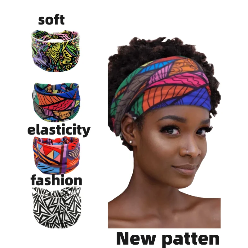 Bohemian Twisted Wide Cotton Stretch Headbands Women Headwrap Turban Headwear Bandage Hairbands Bandana Headbands Hair Acceessor