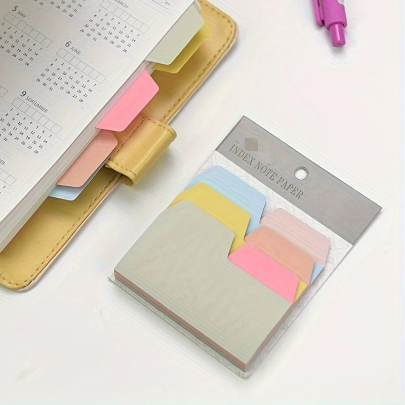 Color Index Sticky Notes Index Mark Stickers for Notebooks Planners Binders School Office Supplies