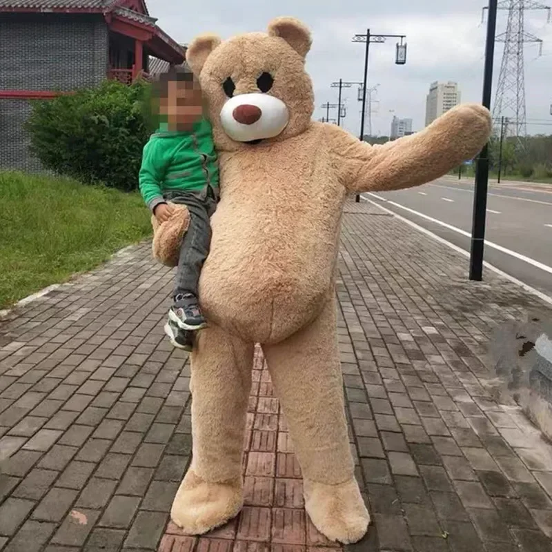 زي تنكري دمية دب قطيفة ، شخصية كرتونية ، فستان فاخر ، إعلان ، زي ، تميمة ، احتفال ، حفلة عيد ميلاد