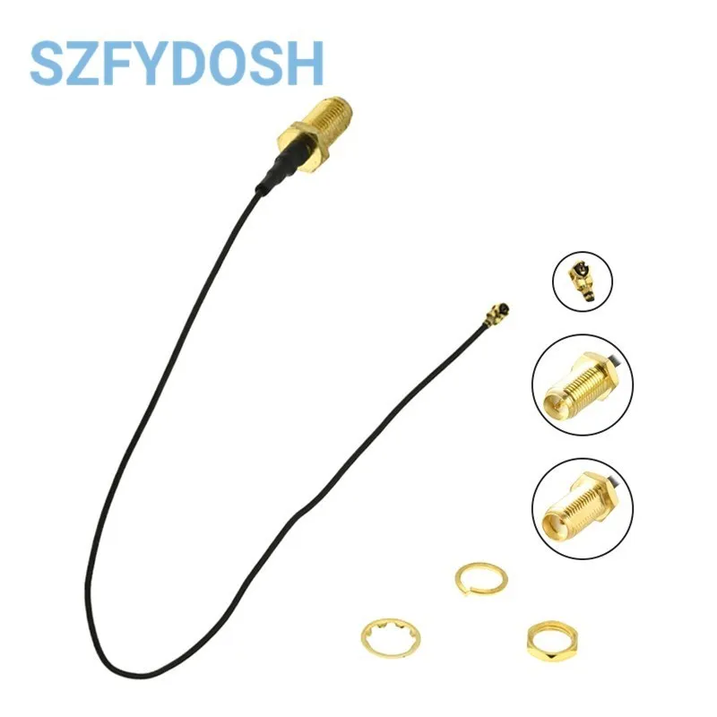 Kabel SMA żeńskie do UFL/u.FL/RF koncentryczny adapter złącze pigtail 20CM