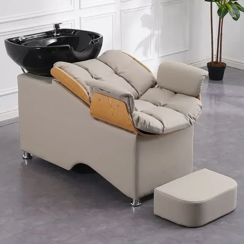 

Nordic Creativity Shampoo Chair Barbershop Hair Salon Beautify Comfort Massage Table Salon Furniture Silla De Peluquería FYSC