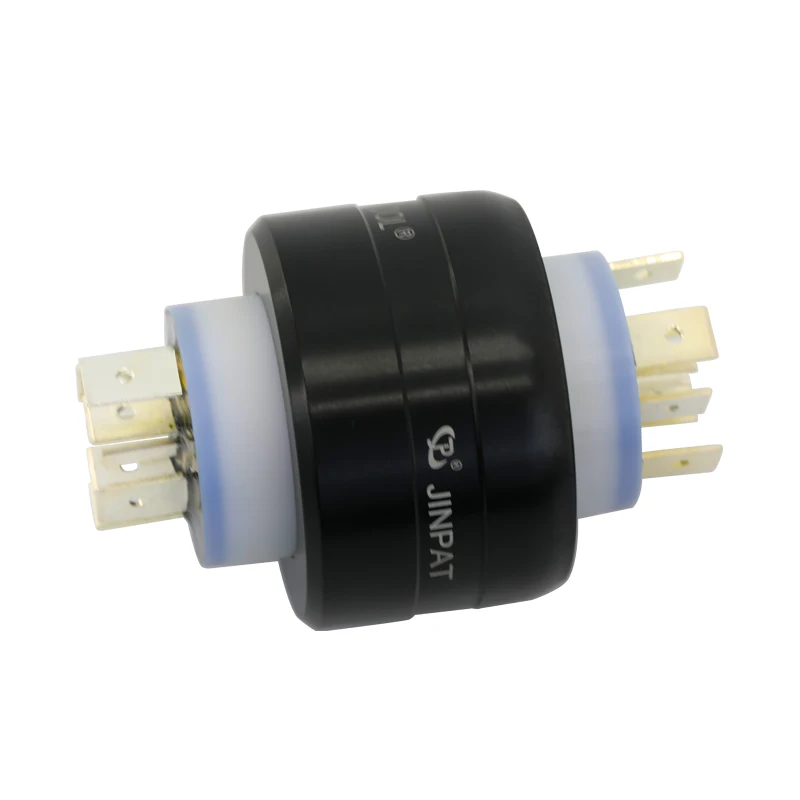 JINPAT 6 Poles Slip Ring With Special Sealing Materials Precious Metal Contacts Stable Connection