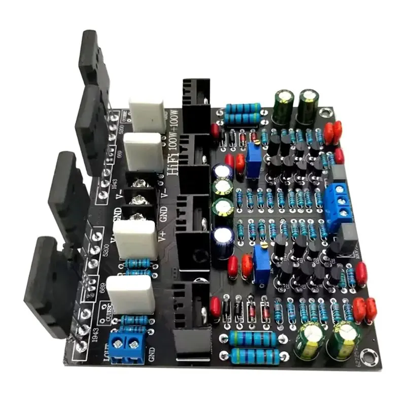 CABE-Hifi Audio Amplifier Board-200W Upgraded Version Featuring 2SC5200+ 2SA1943 Stereo Tube Power Configuration, 100W X2 Output view 5