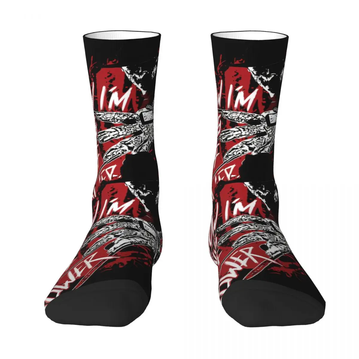 Elm Street Nightmare Stockings Christmas Socks F-Freddy K-Kruger Winter Anti Sweat Socks Men Climbing Soft Breathable Socks