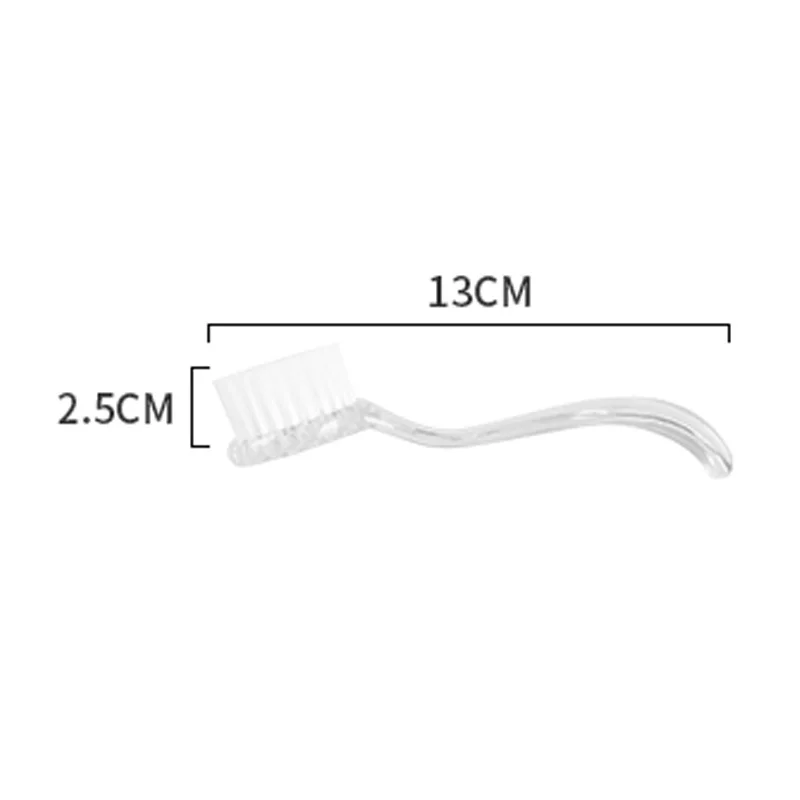 1個入り マニキュアネイルクリーニングブラシセット 丸型ヘッド アクリルブラシ ダスト・パウダー除去ツール サロン用 女性・女の子用ケア