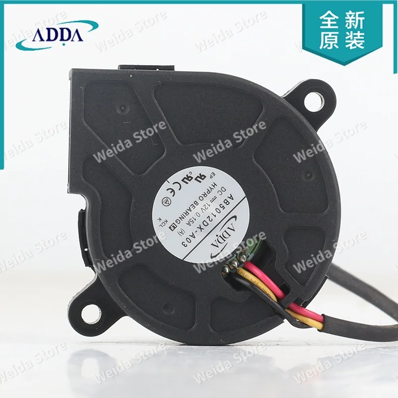 

Новый оригинальный вентилятор ADDA 5V 24V 48V 5020 50X50X20MM 5CM 3-проводной для проектора, турбонагнетатель, модель AB5012DX-A03, охлаждающий вентилятор DC 12V 0.15A