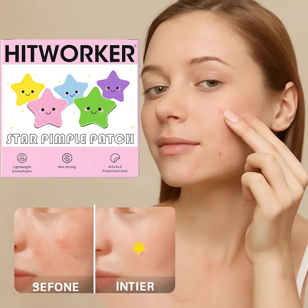 Waterproof Hydrocolloid Acne PatchesMirror Invisible 2-in-1 for Facial Cleansing & Care Essence Tool Suitable for All Skin Types