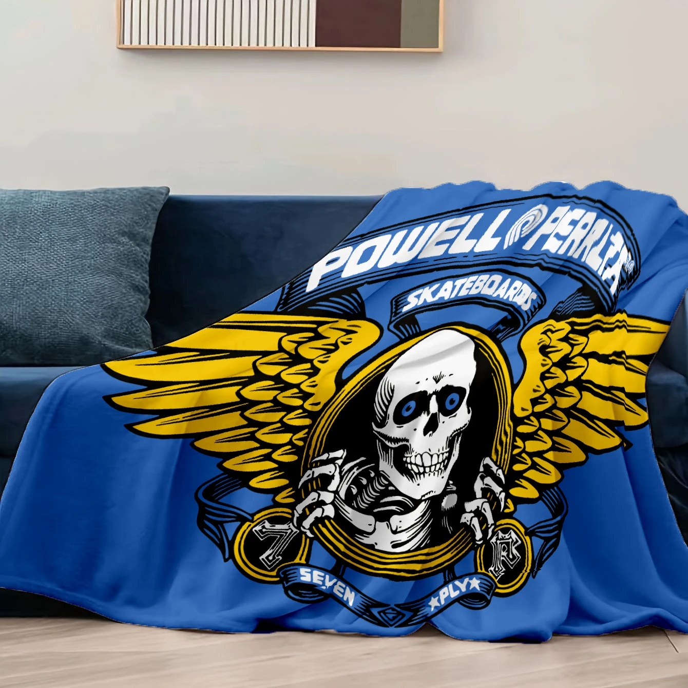 La encantadora marca de monopatín, manta estampada, manta polar de Franela esponjosa de felpa, manta suave para sofá y cama