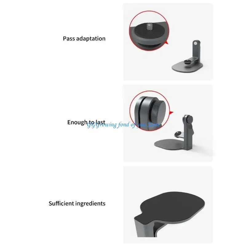 

H9EB Projector Desk Mount with 360°Rotation, Easy Tilt, and Secure 1/4Inch Screw