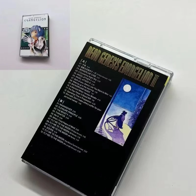 Anime NEON GENESIS EVANGELION EVA Sagisu Shiro Musik Tape Greatest Hits OST Album One Last Kiss Kassette Cosplay Soundtracks Box – Detail 8