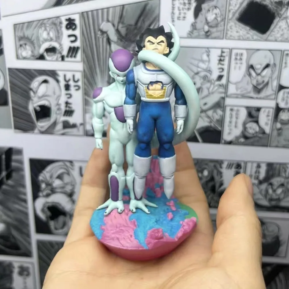 9.5cm/3.74in anime dragon ball figura frieza e vegeta figuras de ação estátua pvc desktop ornamentado coleção modelo brinquedos presentes