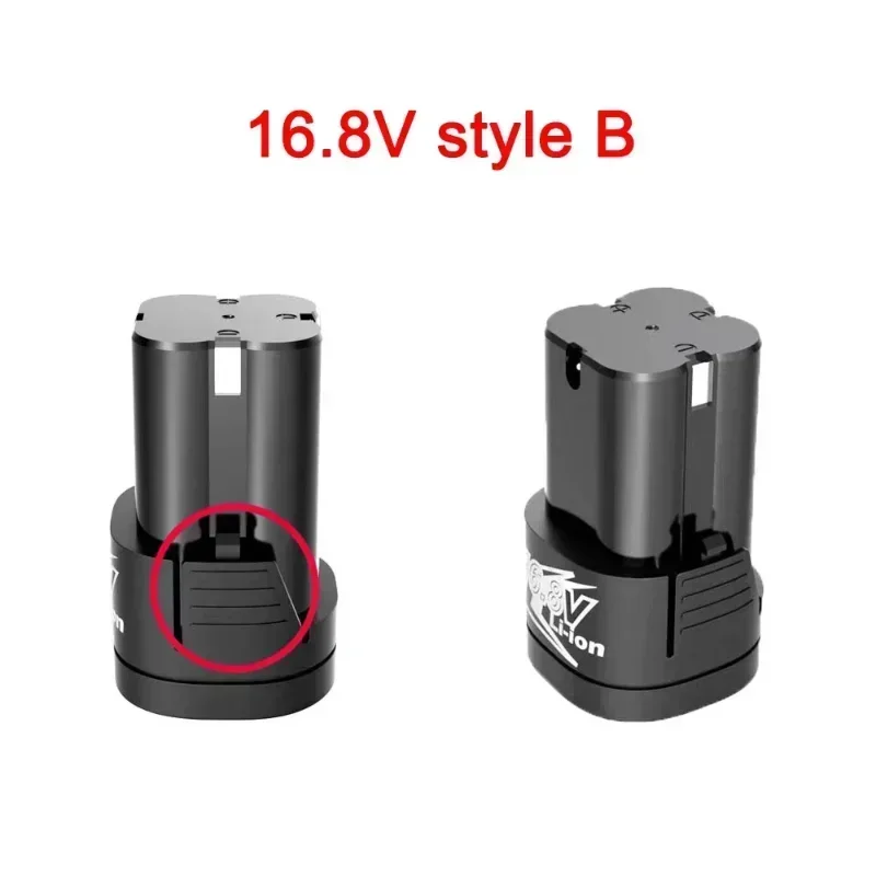 전기 드릴용 범용 충전식 리튬 이온 배터리, 전기 스크루 드라이버 전동 공구 예비 배터리, 16.8V, 6000mAh