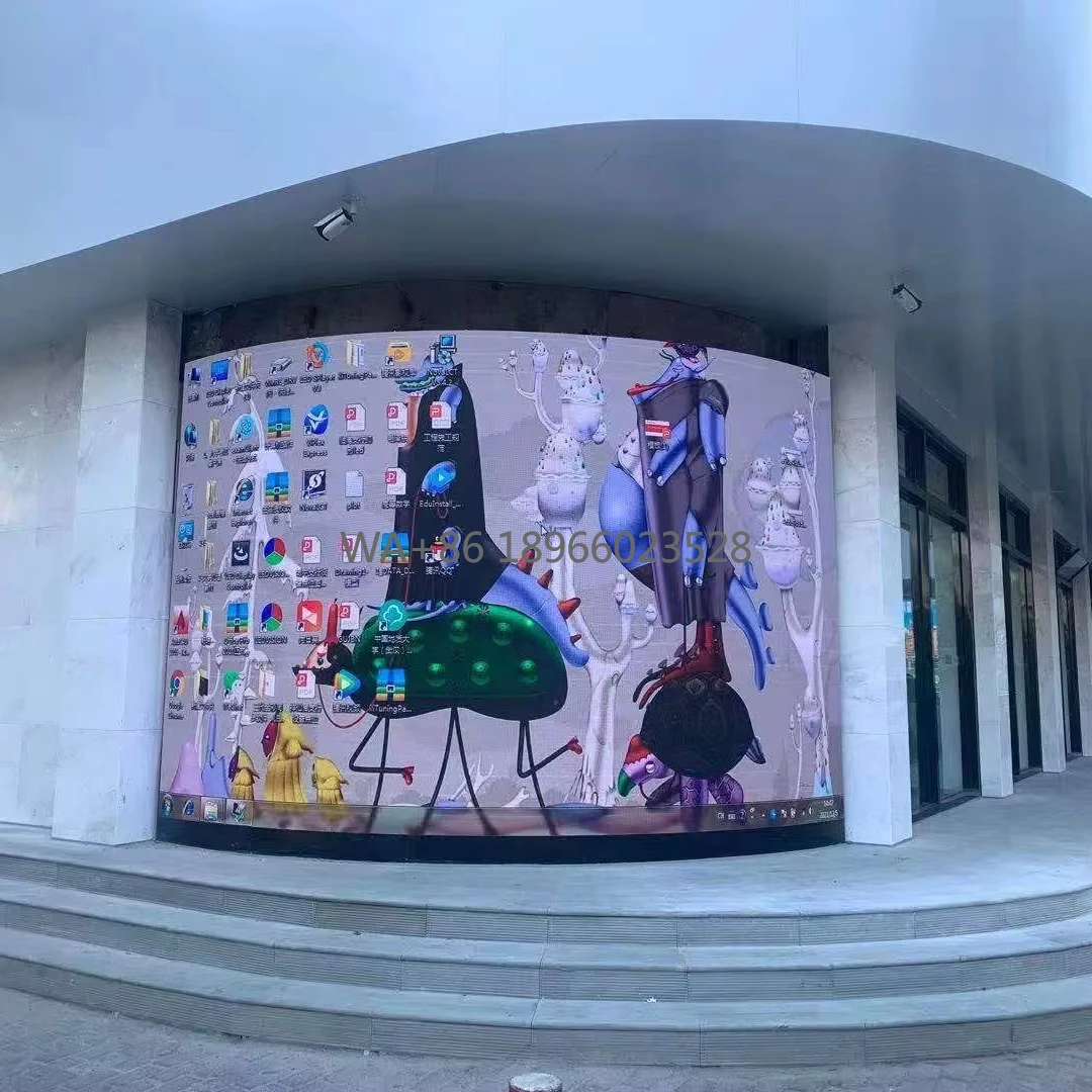MDS P1.56 P1.87 P2.5  Indoor Outdoor Full Color Smd Flexible Module 320*160mm 240*120mm 250*250mmFolia Led Display
