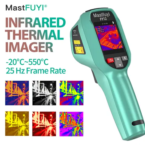 MASTFUYI 충전식 열화상 카메라 휴대용 열화상 카메라 -20 ℃ ~550 ℃ 방수 방진 낙하 방지