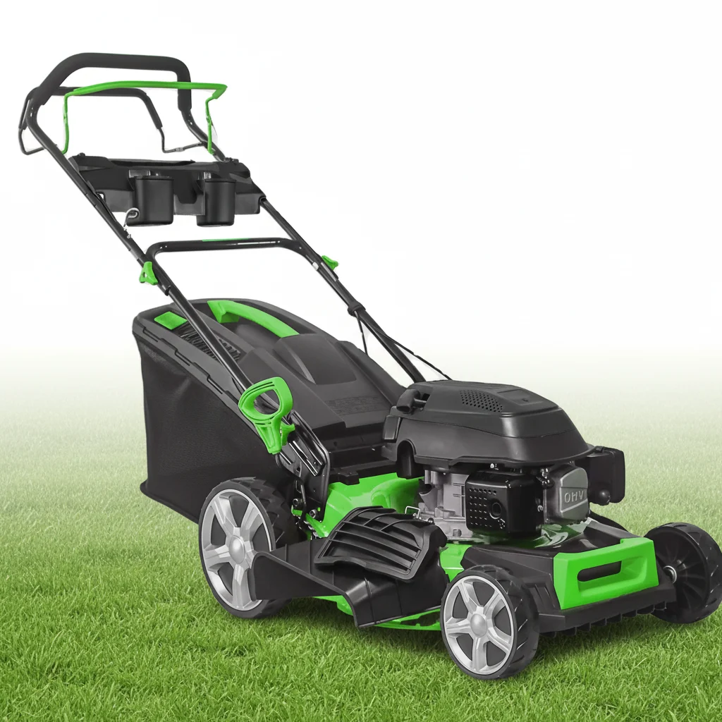 VERTAK 173CC 4-in-1 20'' Petrol Self-propelled Lawn Mower Commercial Industrial Durable Grass Cutter for Garden and Lawn Weeding