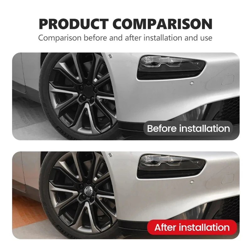 For MG 4pcs 56/60mm Car Wheel Center Hub Cap Rim Cover Stickers Cyberster 3 5 6 7 ZS ES5 ONE HS 4 EV view 3