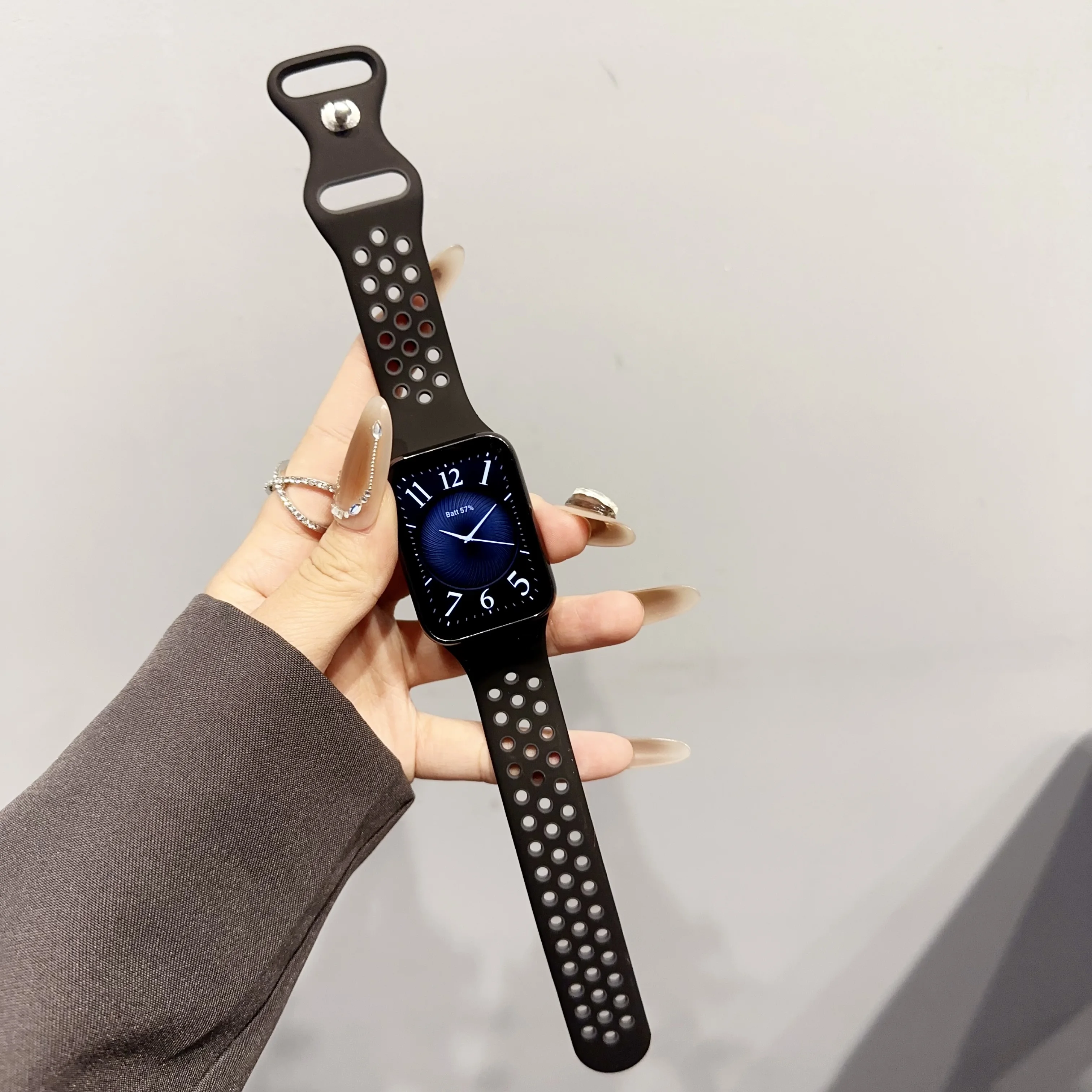 Two-tone silicone strap For xiaomi band8 pro Redmi watch4 strap Redmi Watch 4 Silicone strap Soft reverse buckle strap