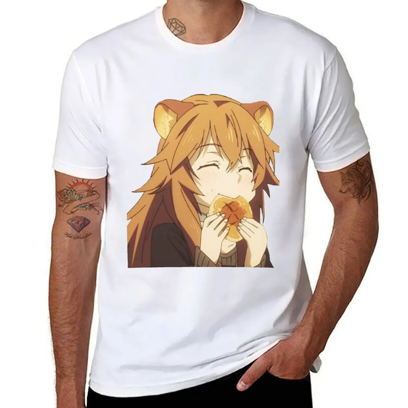 

Raphtalia Cute Cookie V2 T-Shirt man t shirt luxury cotton tshirt 100% T-Shirt