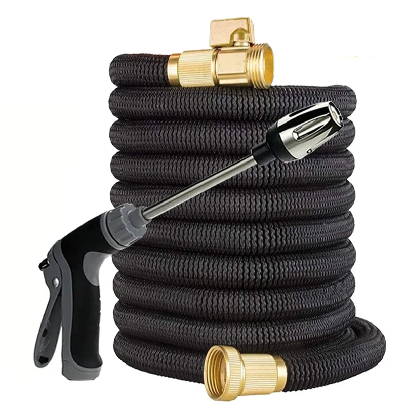 

Выдвижной садовый шланг с металлическим соединением высокого давления для автомойки и полива сельскохозяйственного сада