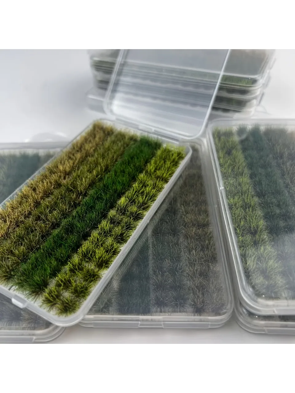 4 kleuren/120 plukken Model Grasplukjes voor Miniatuur Landschap, model Grasplukjes voor Patio Statische Grasplukjes Gras - afbeelding 2