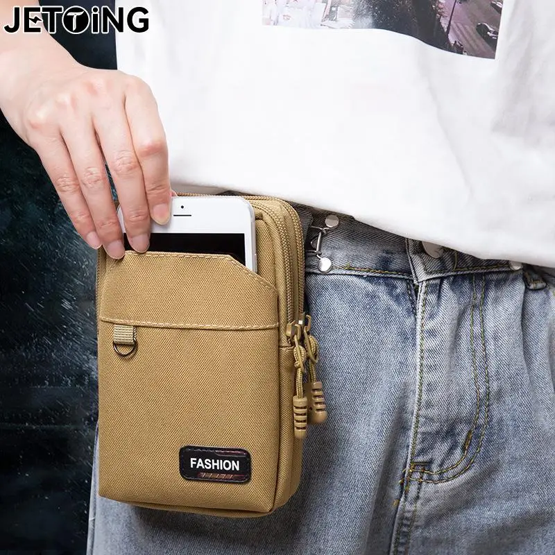 EDC Molle Bag Purse Single/double Layer Outdoor Waist Fanny Pack Men Phone Pouch Camping Hunting Tactical Waist Bag