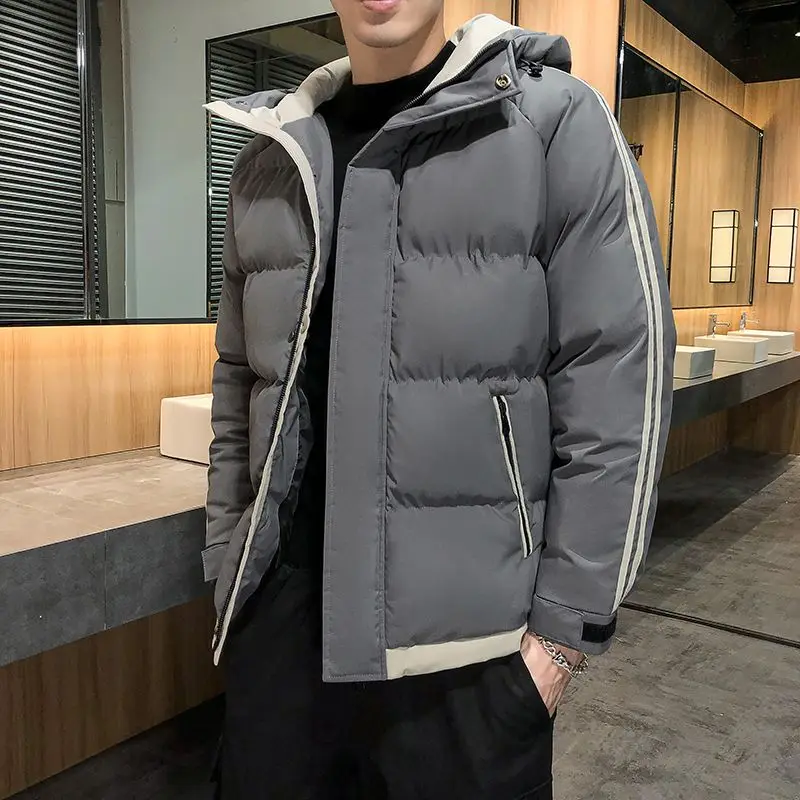 ​Heavyweight Padded Coat for Men Thermal Heated Winter Jacket Thickened Warmth Youth Style Outerwear​