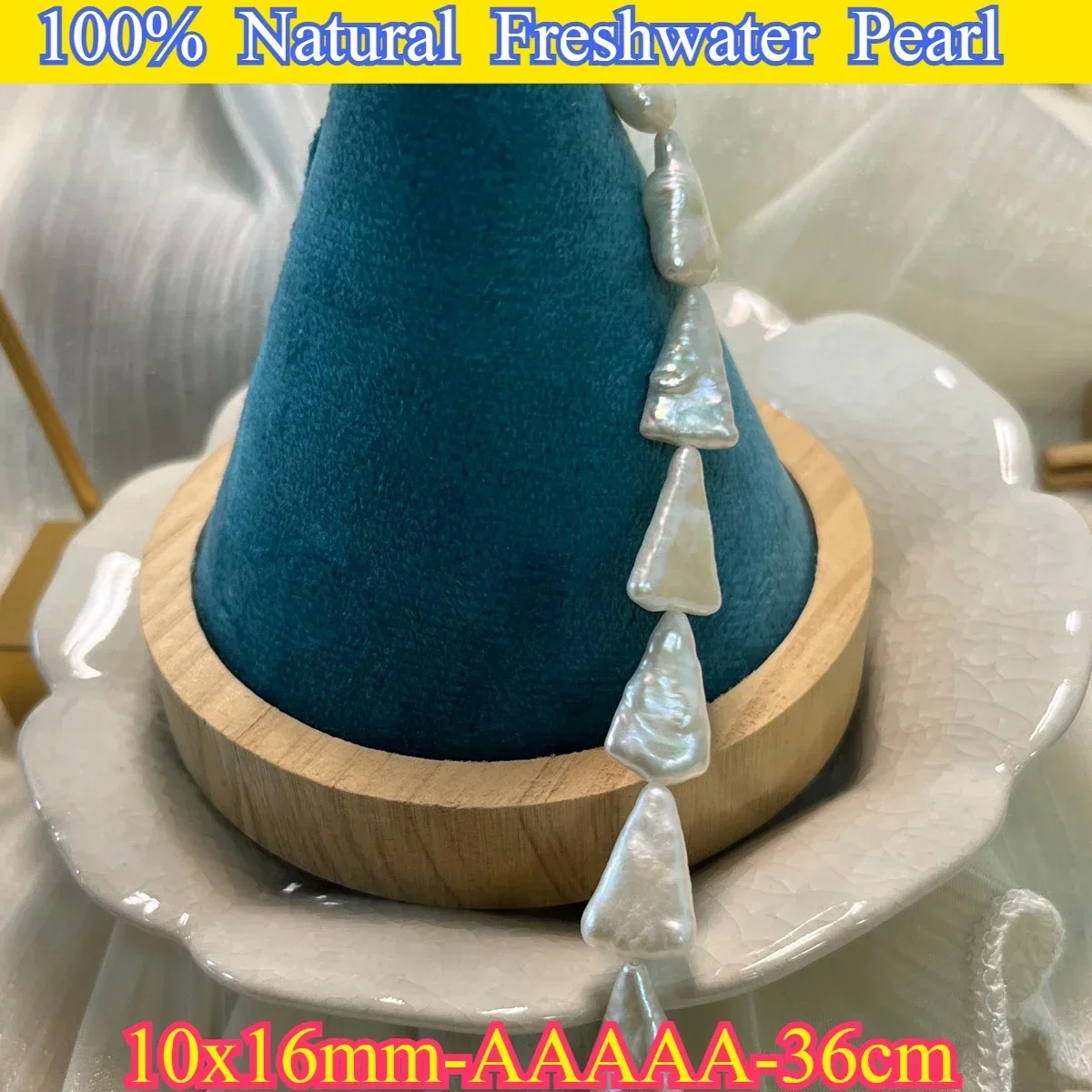 

10x16mm AAAAA High-Luster Baroque Triangle Natural Freshwater Pearl Spacer Bead Jewelry Make DIY Necklace Bracelet Women Gift