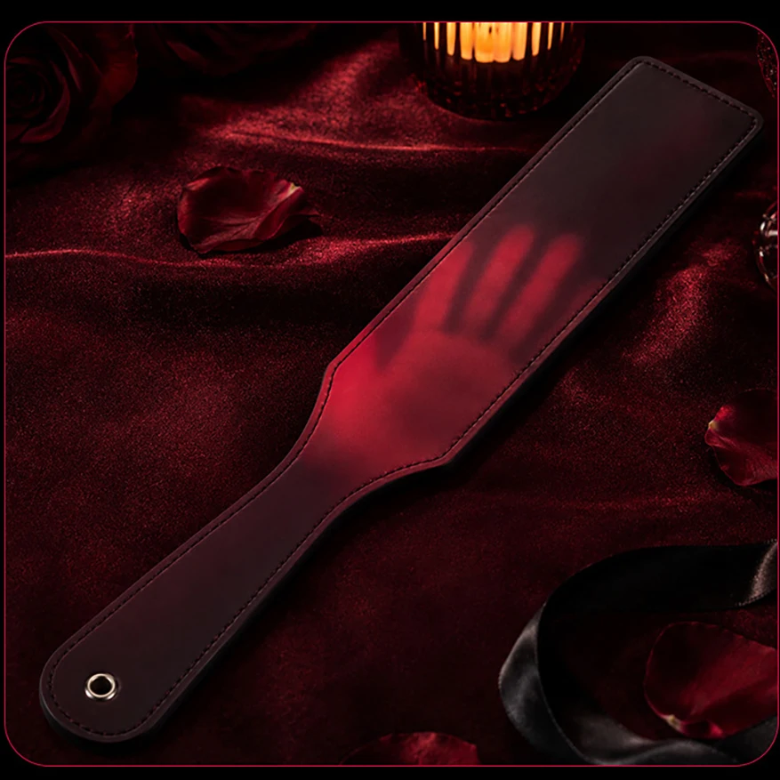 New Colour Changing Racket Leather Racket SM Restraint Accessories for Spanking Role Play Spousal Flirting Unisex Adult Sex Toys view 6