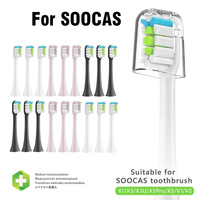 Replacement Brush Head For Xiaomi Electric Sonic Toothbrush Soocas X5 X3 X1 X3U SOOCARE Soft Dupont Bristle Replaceable Heads