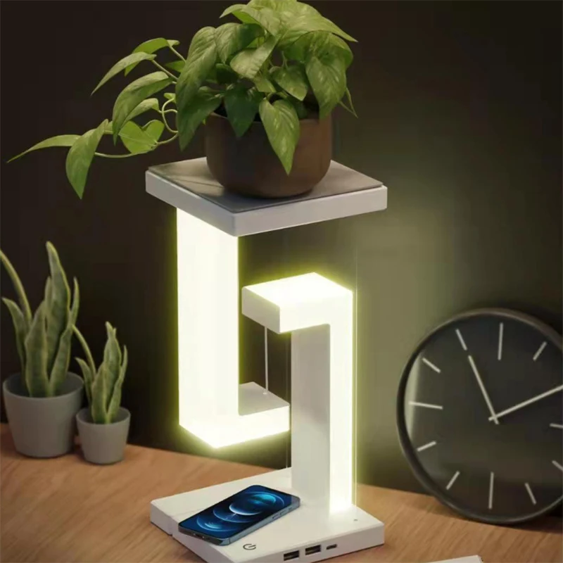 

Desk Lamp Home Romantic Ornament Creativity Luxury Desk Lamp Gift Smartphone Wireless Charging Suspension Table Lamp