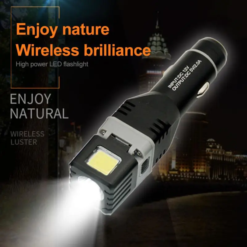 Multiple Interfaces Zoom Lamp Led Lantern Black Outdoor Lighting Lamp High Power Led Flashlight Light Emergency Flashlamp