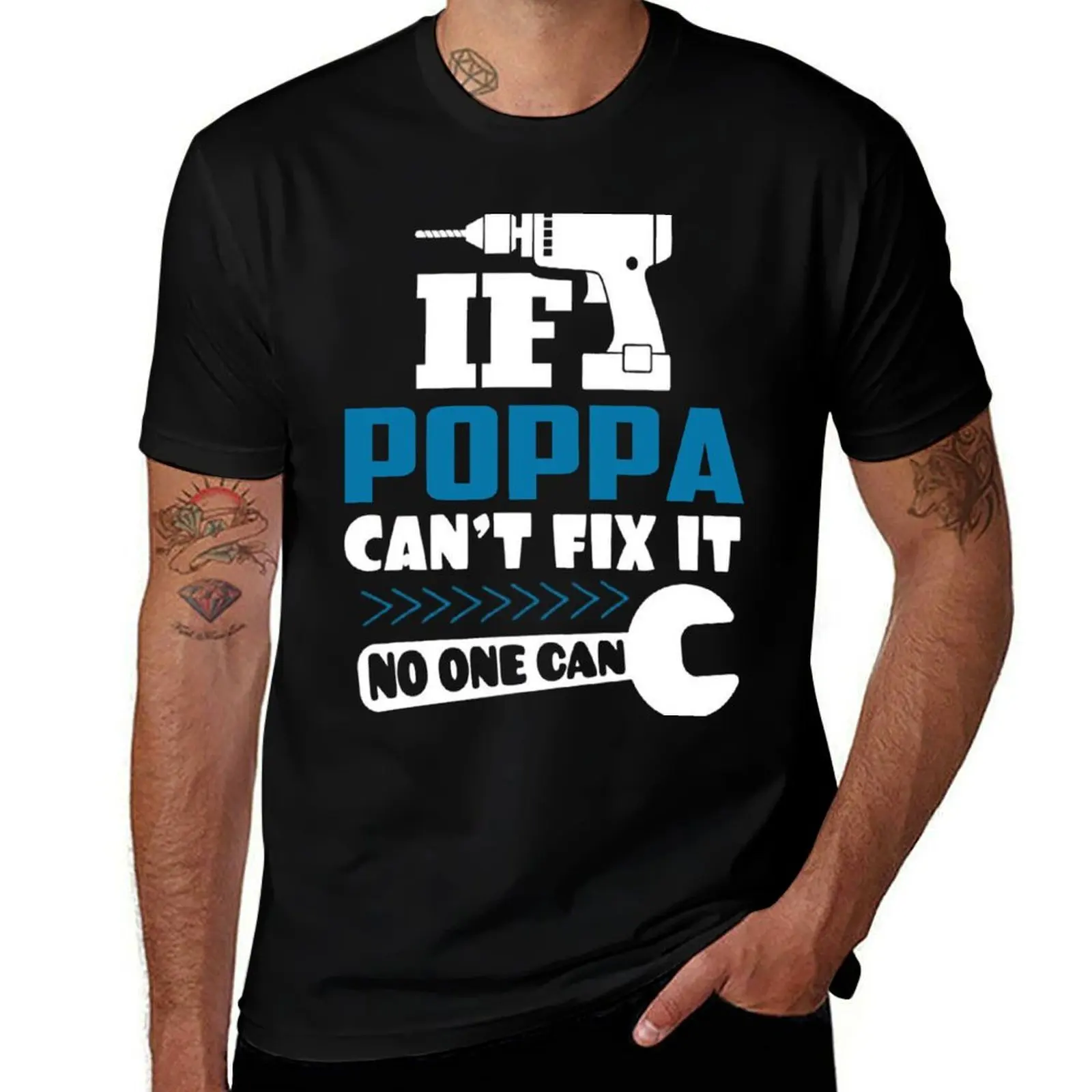 POPPA, Perfect shirt for POPPA T-Shirt Simple Line Art Print Tee T-Shirt