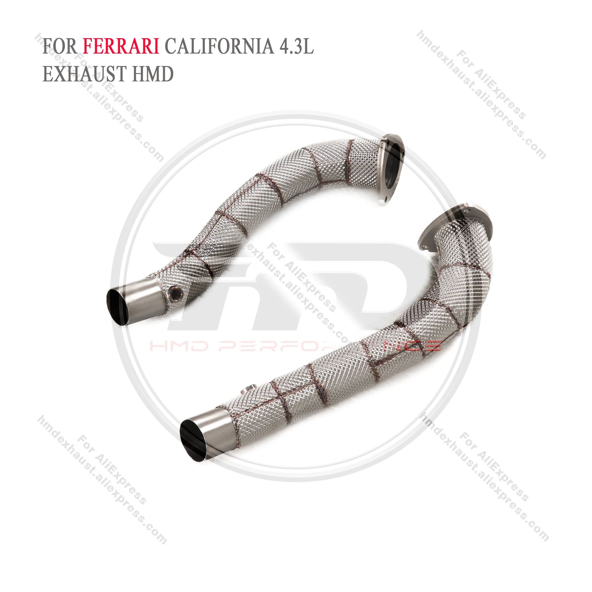 HMD Downpipe for Ferrari California 4.3L V8 Exhaust Systems Stainless Steel High Performance Catalytic Header Car Accessories