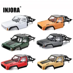 INJORA RC Car Cherokee Body Cab & Back-Half Cage for 1/10 RC Crawler TRX4 Axial SCX10 90046