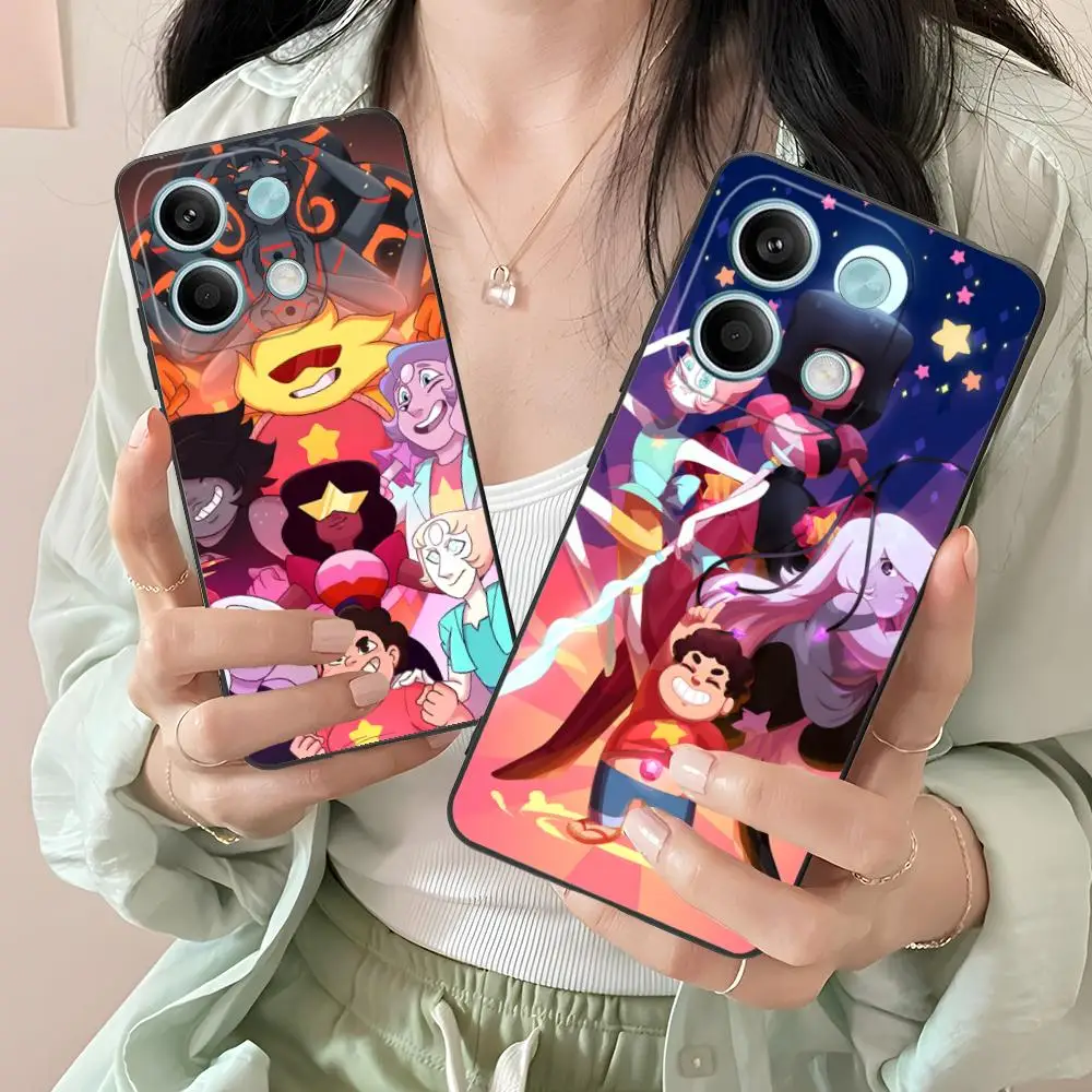 Custodia per cellulare Steven Universe per Xiaomi Redmi Note 14 13 12 11 A5 3 2 1 Pro Plus 4G 5G Cellulari protettivi a colori graziosi