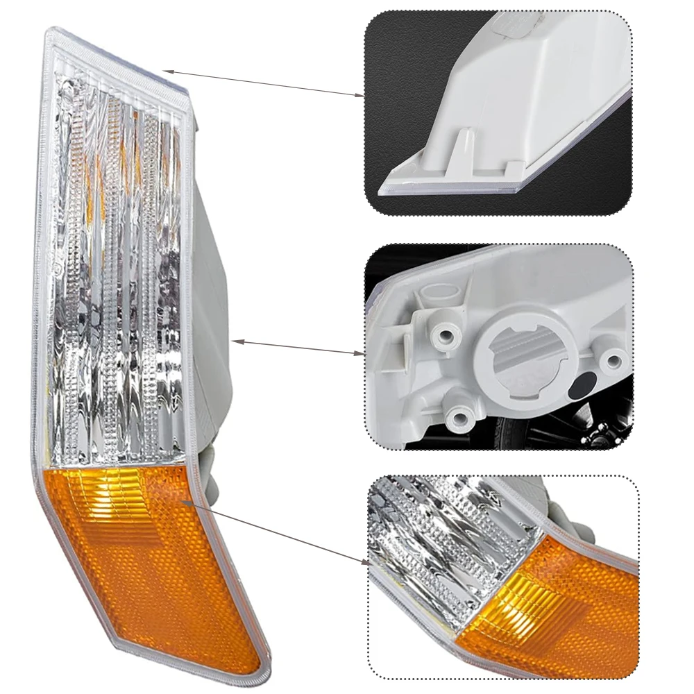 Car exterior side lamp Corner Park Lightcar  Front Turn Signal Side Marker Lamp fit for Jeep Patriot（Excluding light bulbs）