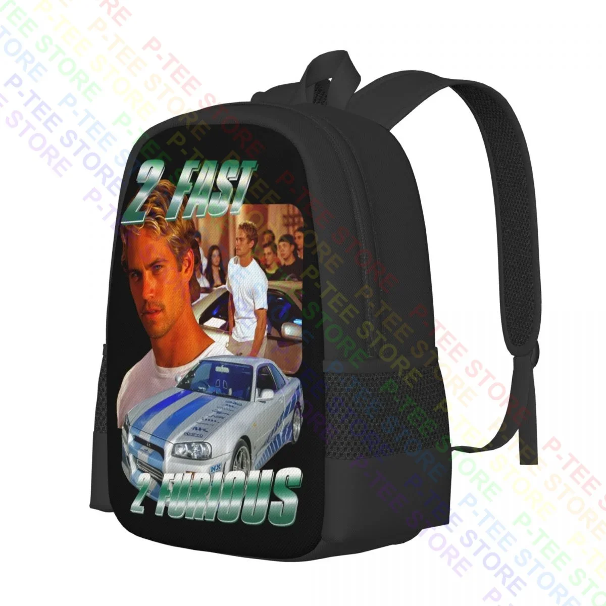 The 2 Fast 2 Furious Paul Walker,Fast And FuriousBackpack Large Capacity Softback Shopping Bag