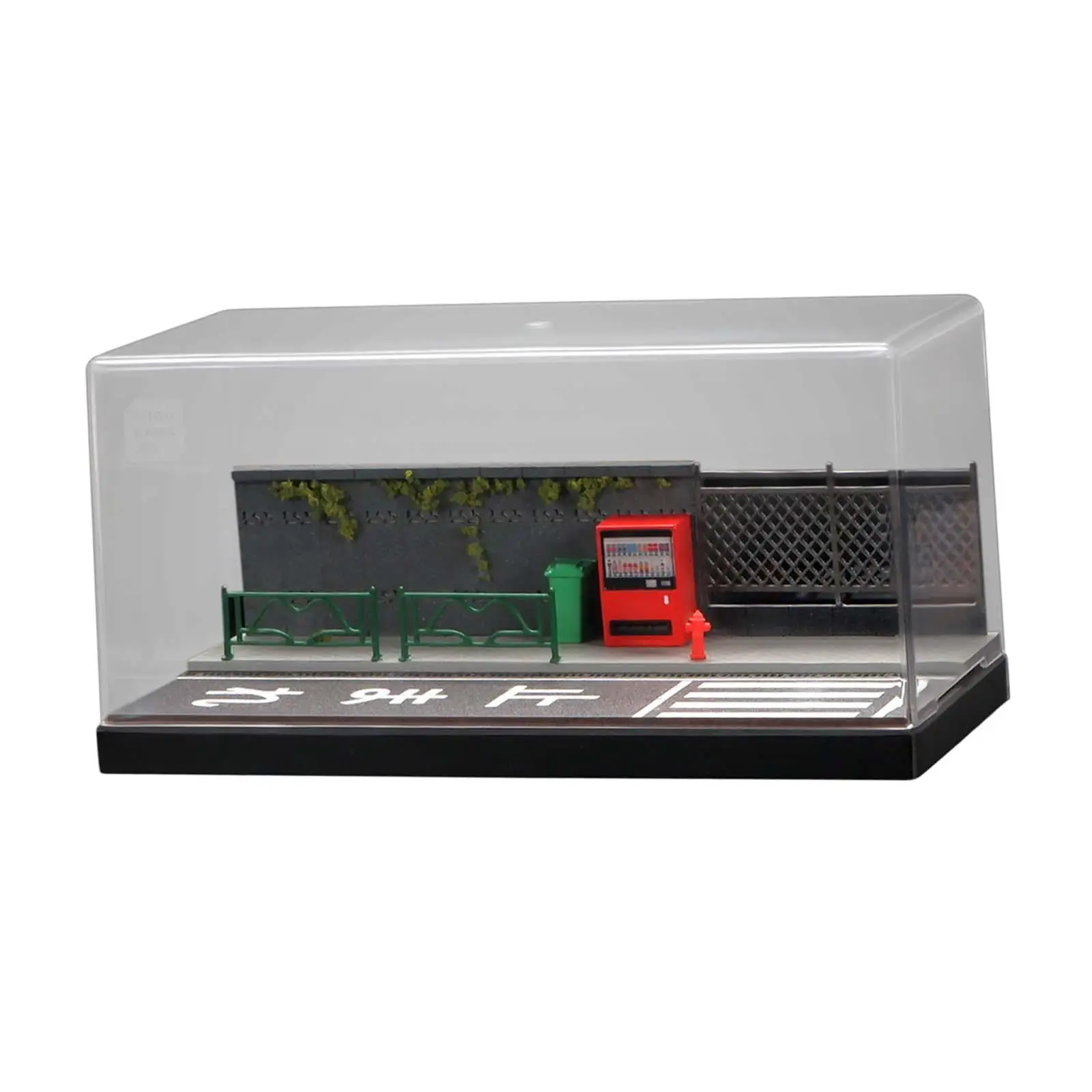 

Витрина для моделей автомобилей 1/64, DIY-диорама, настольный декор, парковочная сцена