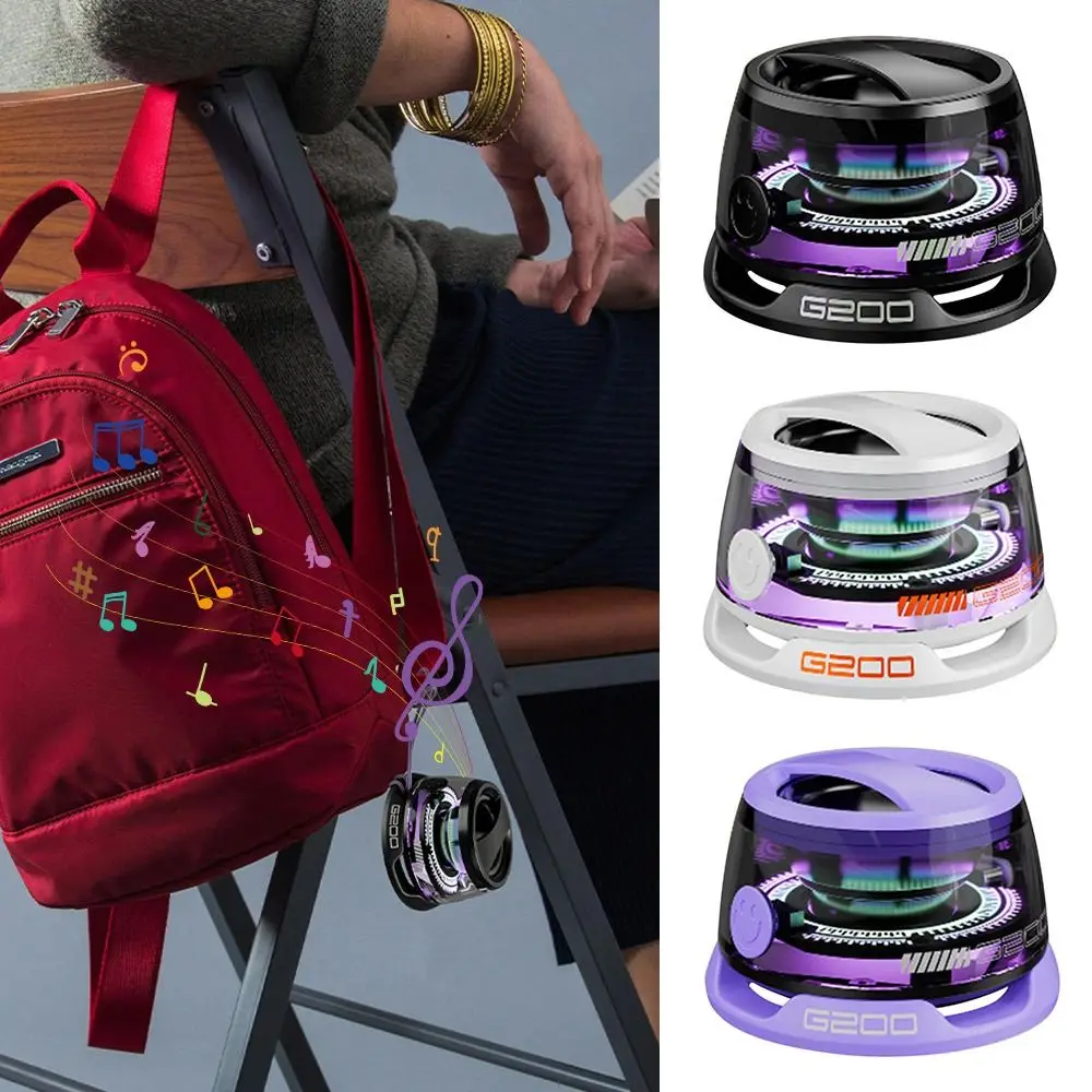Multifuncional mini alto-falante bluetooth magnético usb recarregável subwoofer alto-falante rgb iluminação caixa de som sem fio