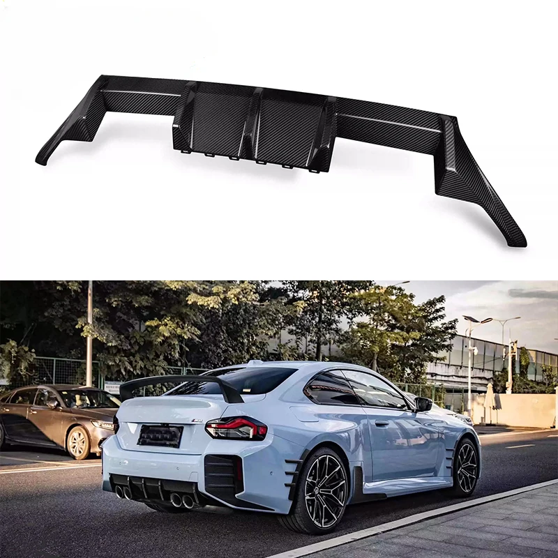 

Carbon Fibre M2 G87 Custom Rear Diffuser Lip for BMW M2 G87 Coupe 2-Door 2023 Rear Bumper Splitter