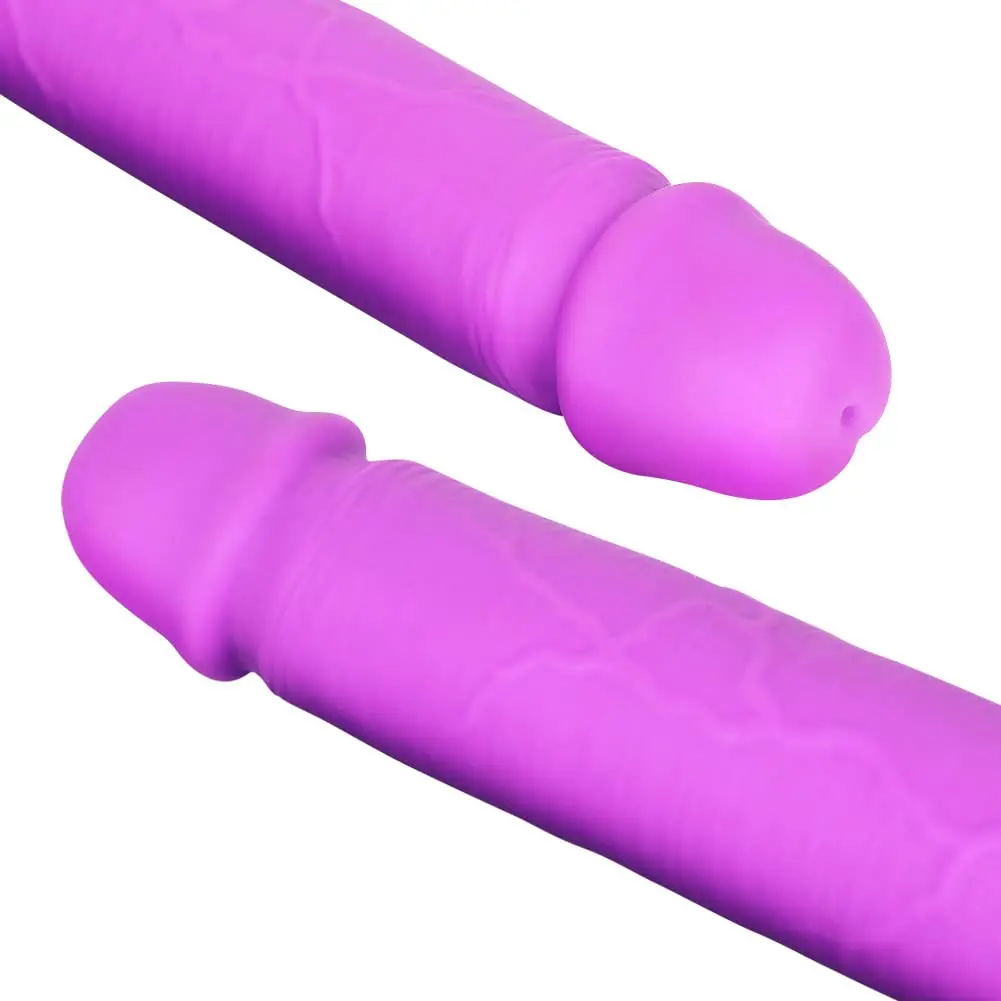 Realistic Double-Ended Dildo Silicone Double Sided Dildo With Vivid Glans Double Penis For Vaginal AnalSex Adult For Lesbian Gay